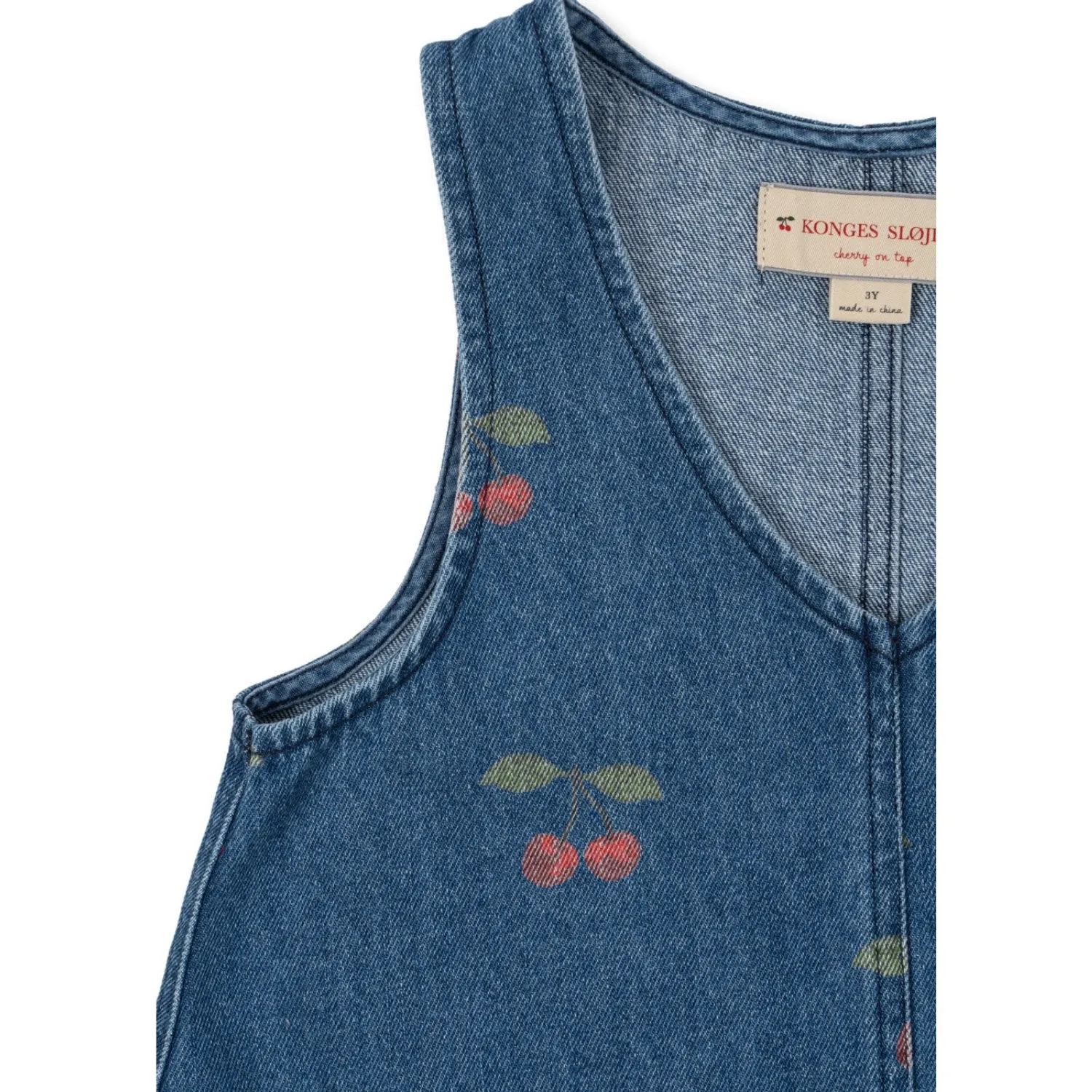 Konges Sljd Ma Grande Cerise Denim Magot Dress Gots