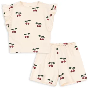 Konges Sljd Ma Grande Cerise Lin Frill Set Gots