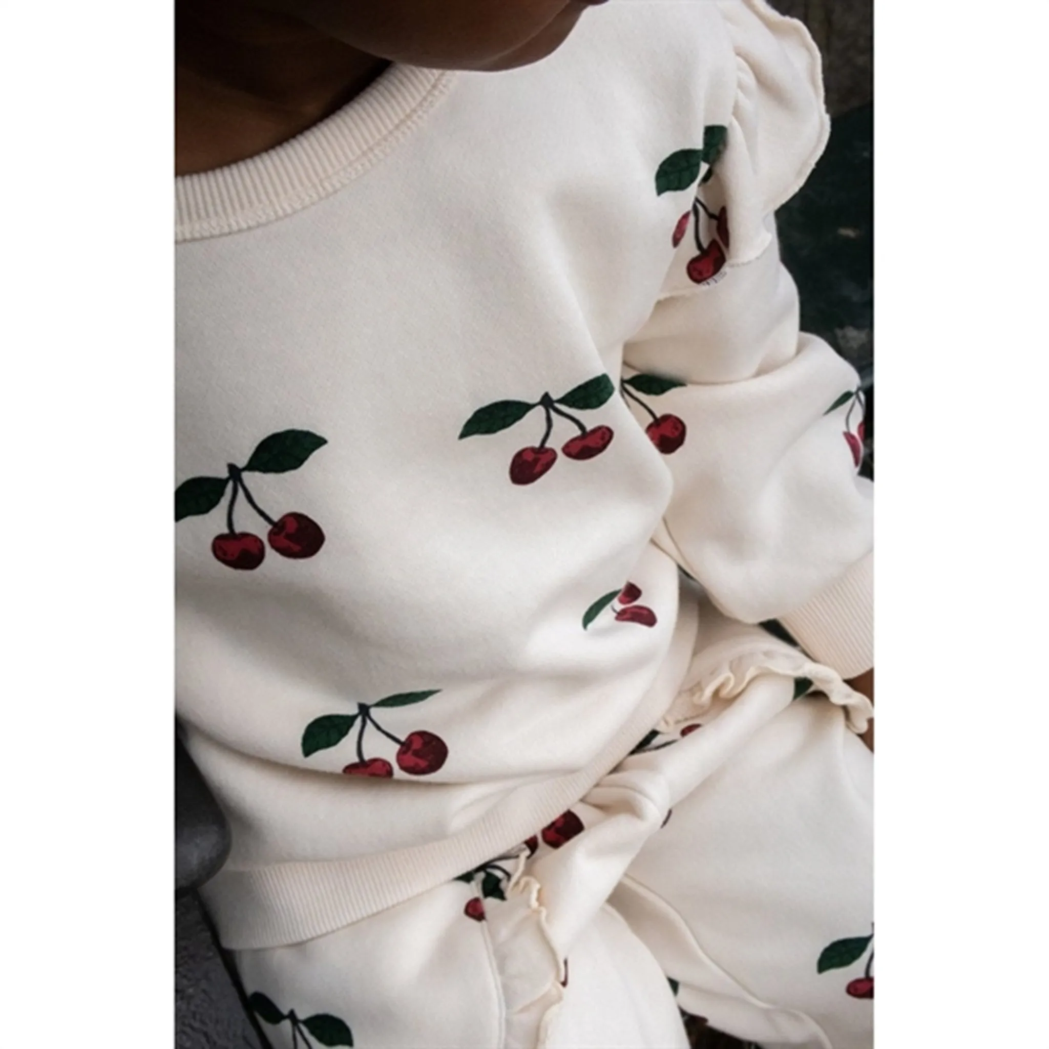 Konges Sljd Ma Grande Cerise Lou Frill Sweatshirt