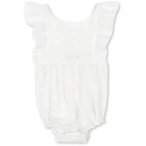 Konges Sljd Optic White Lacey Romper