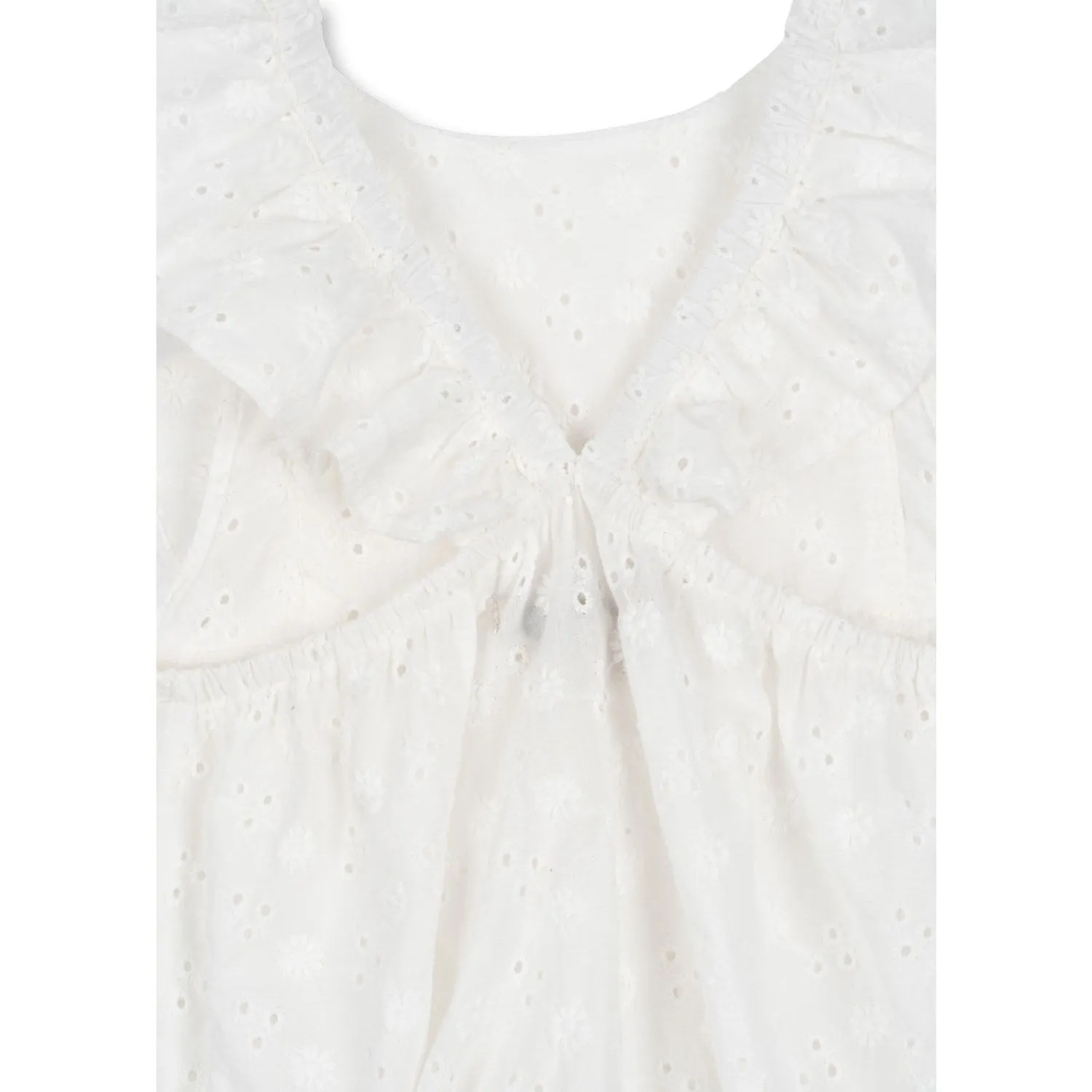 Konges Sljd Optic White Lacey Romper