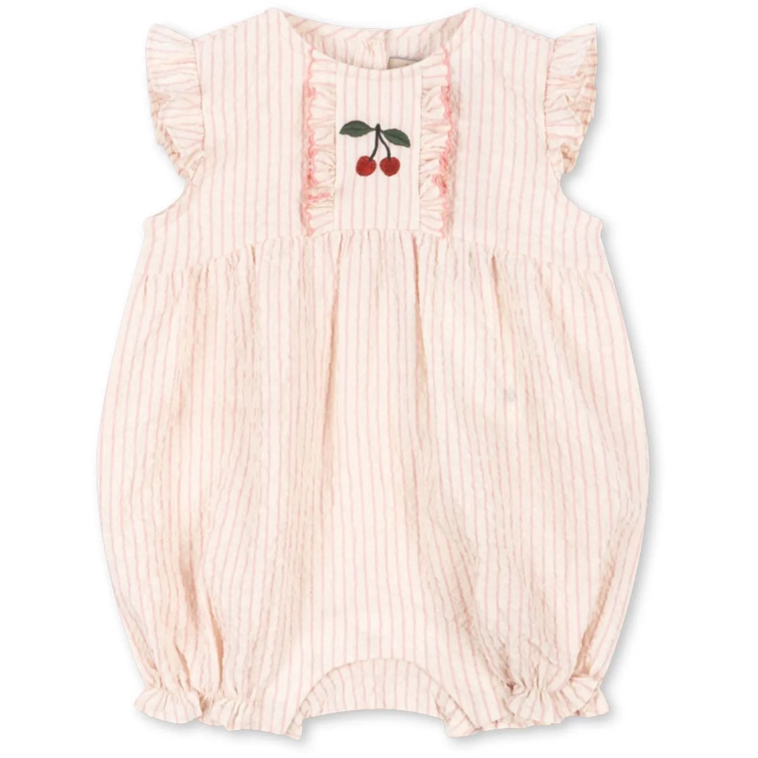 Konges Sljd Peony Stripe Ellie Frill Romper Gots