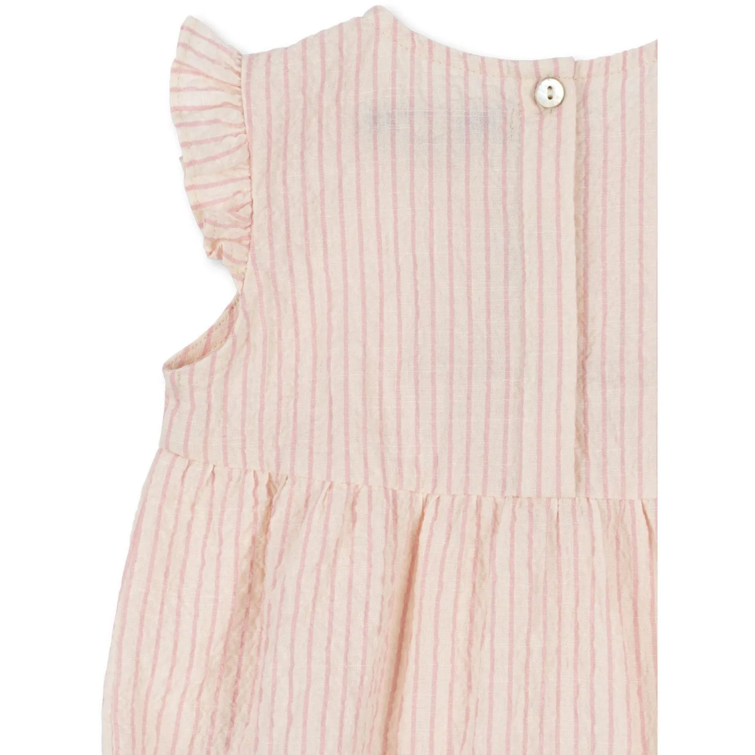 Konges Sljd Peony Stripe Ellie Frill Romper Gots