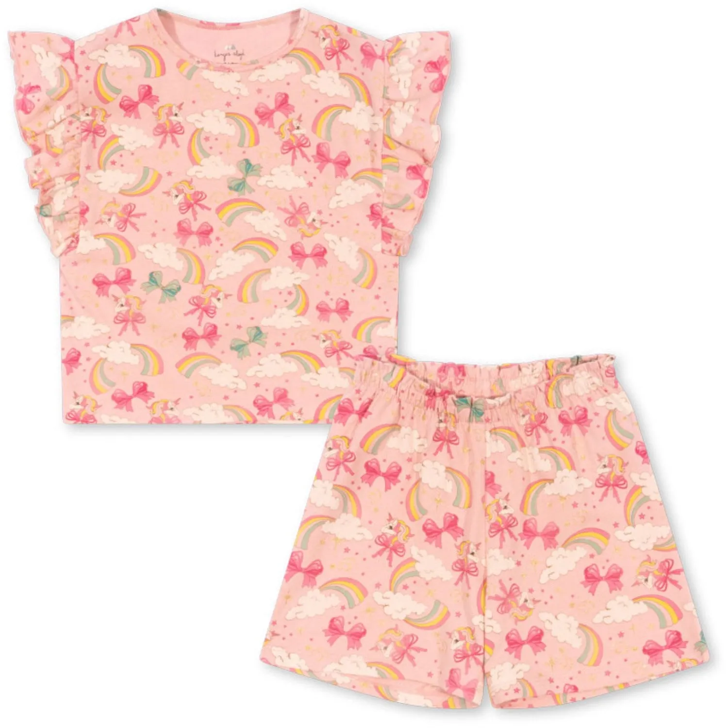 Konges Sljd Rainbow Bow Lin Frill Set Gots