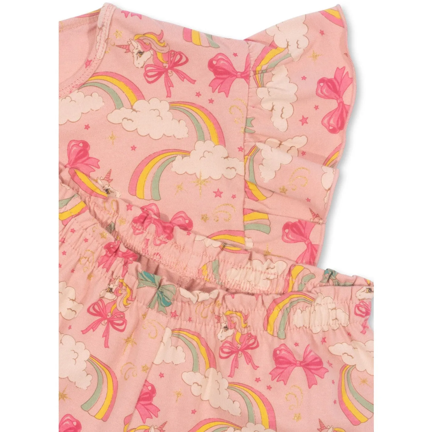 Konges Sljd Rainbow Bow Lin Frill Set Gots