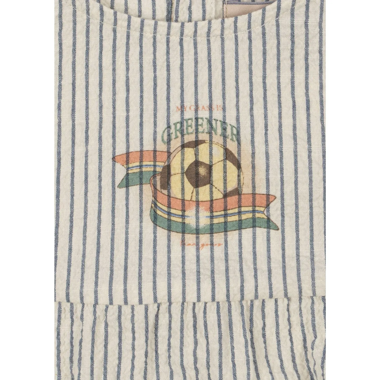 Konges Sljd Stripe Bluie Elliot Romper Gots