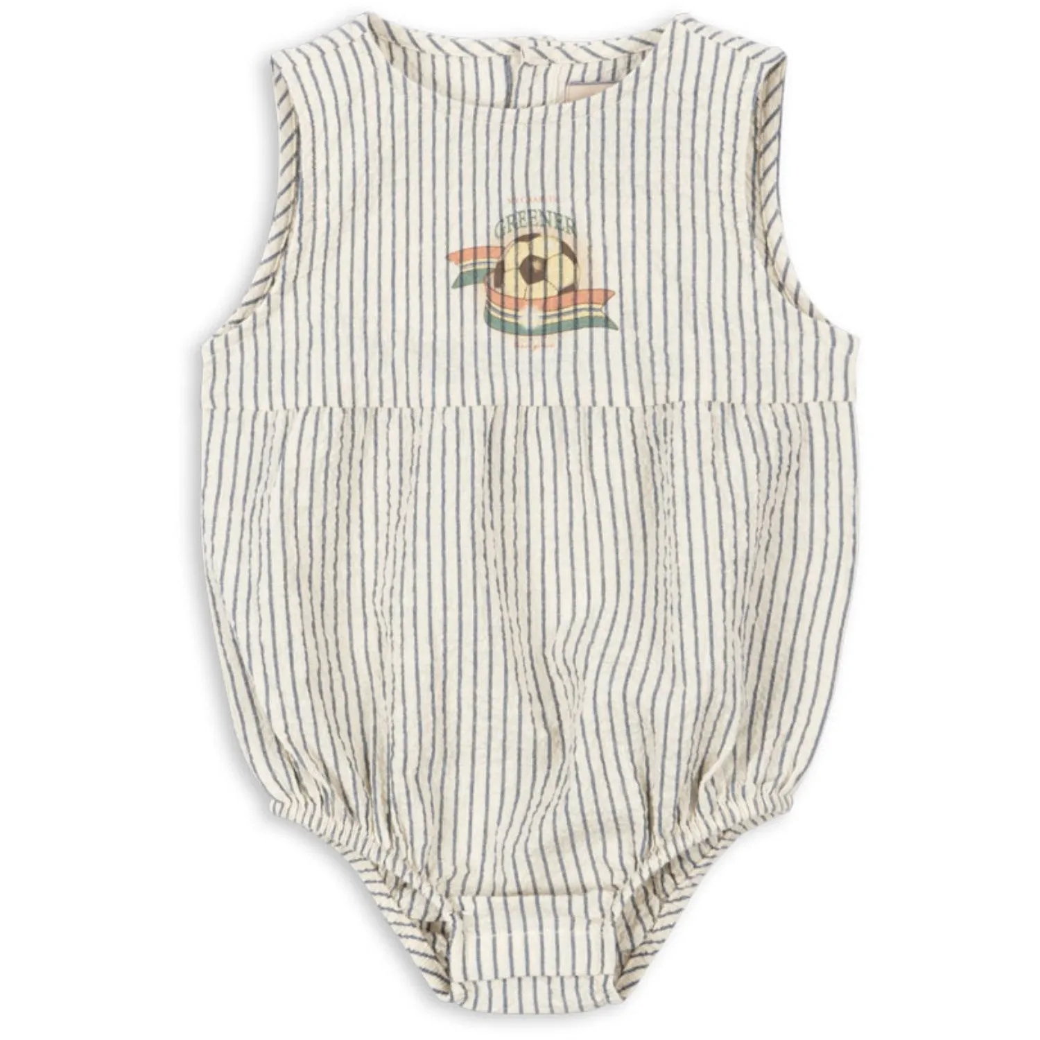 Konges Sljd Stripe Bluie Elliot Romper Gots