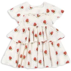Konges Sljd Vita Rosa Elin Frill Dress