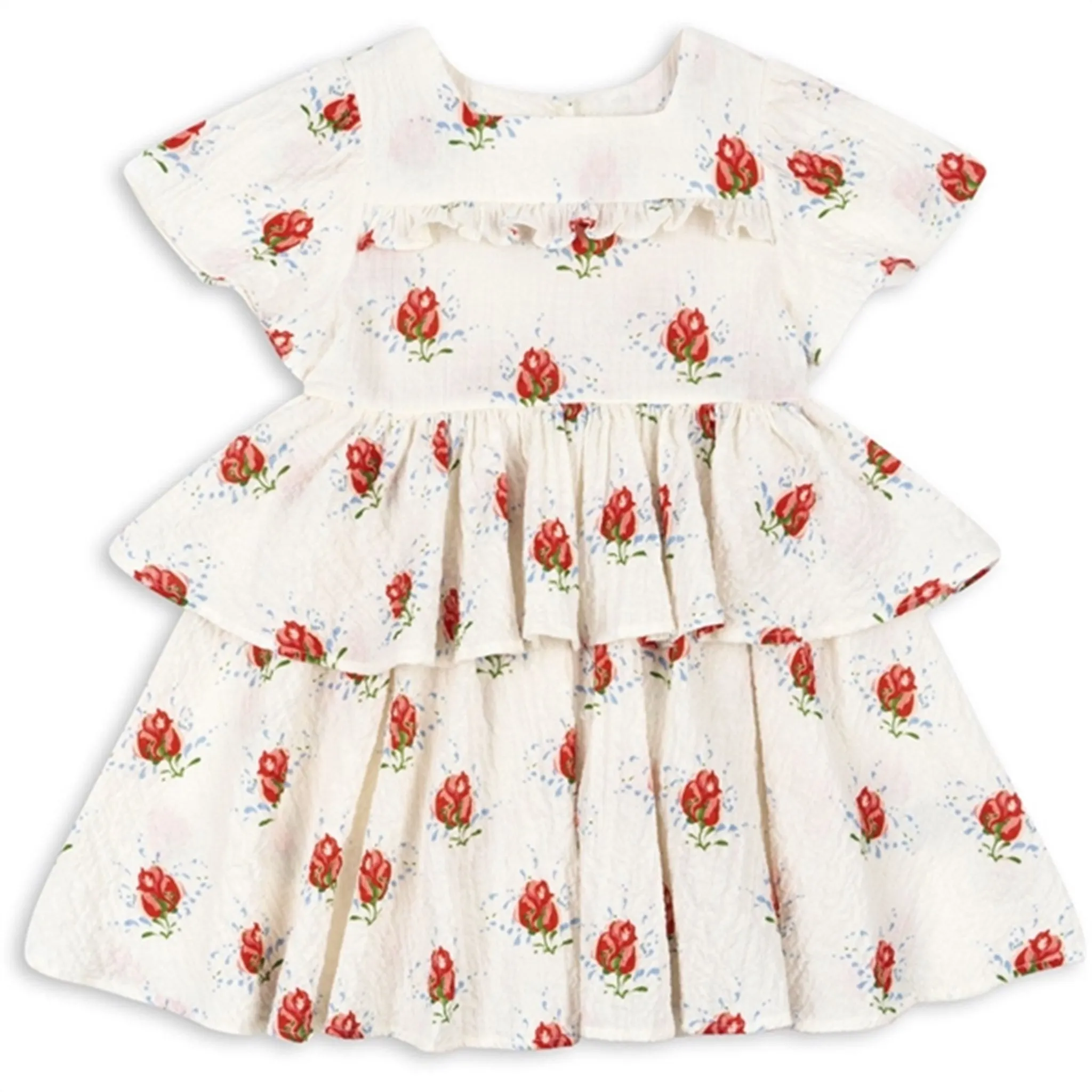 Konges Sljd Vita Rosa Elin Frill Dress
