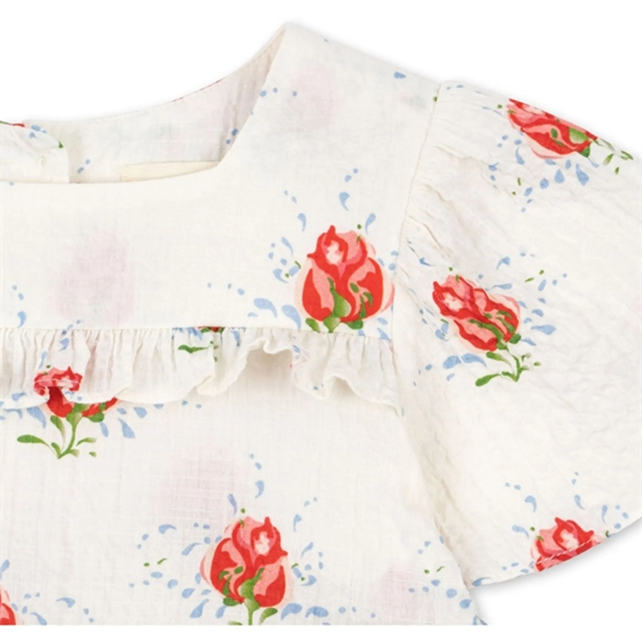 Konges Sljd Vita Rosa Elin Frill Dress