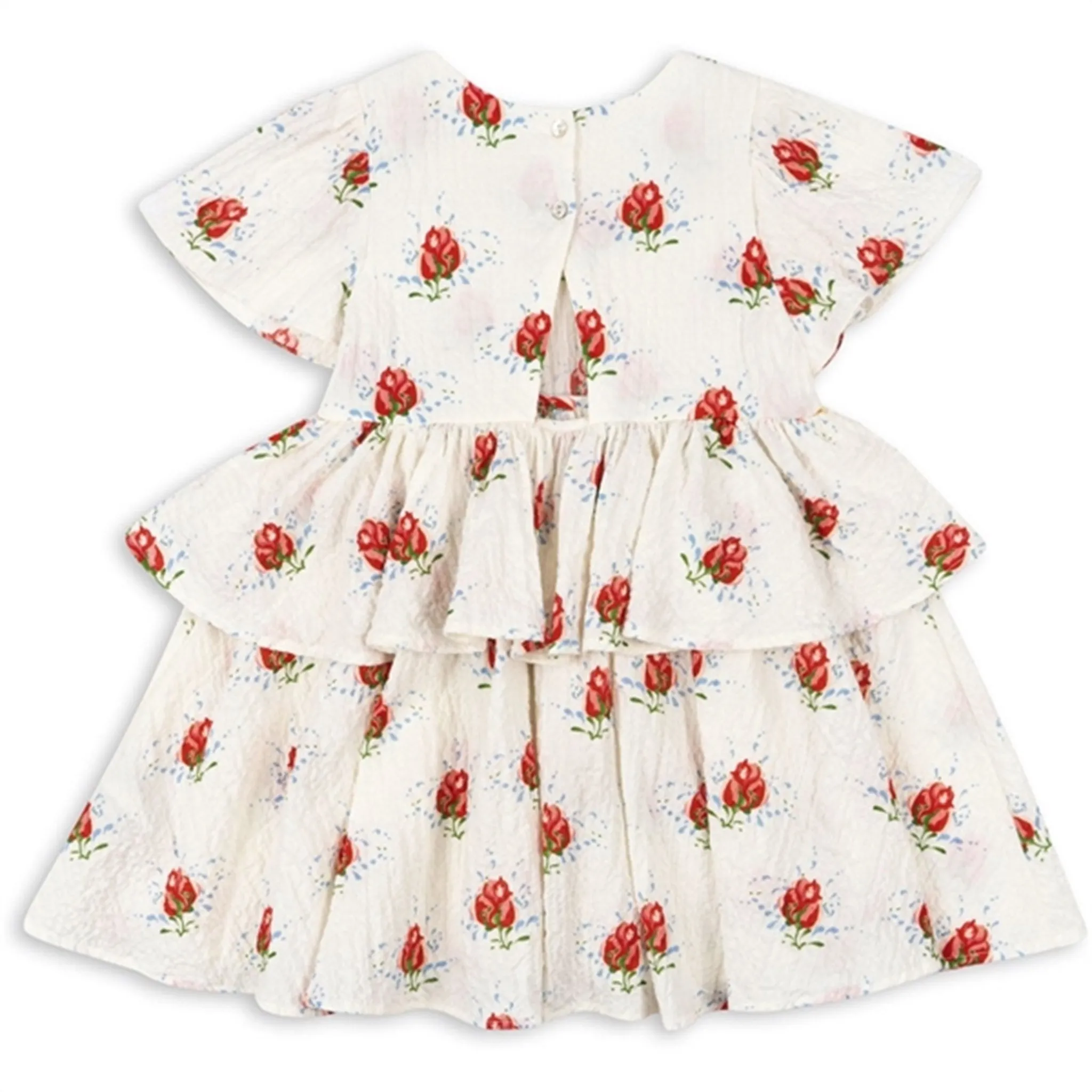 Konges Sljd Vita Rosa Elin Frill Dress