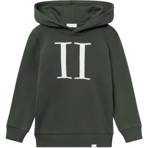 Les Deux Kids Forest Green/Ivory Encore Boucl Hoodie Kids