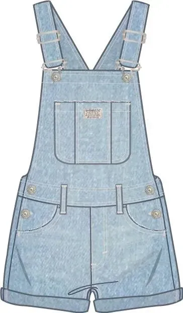 Levi's Classic Shortalls Clear Skies