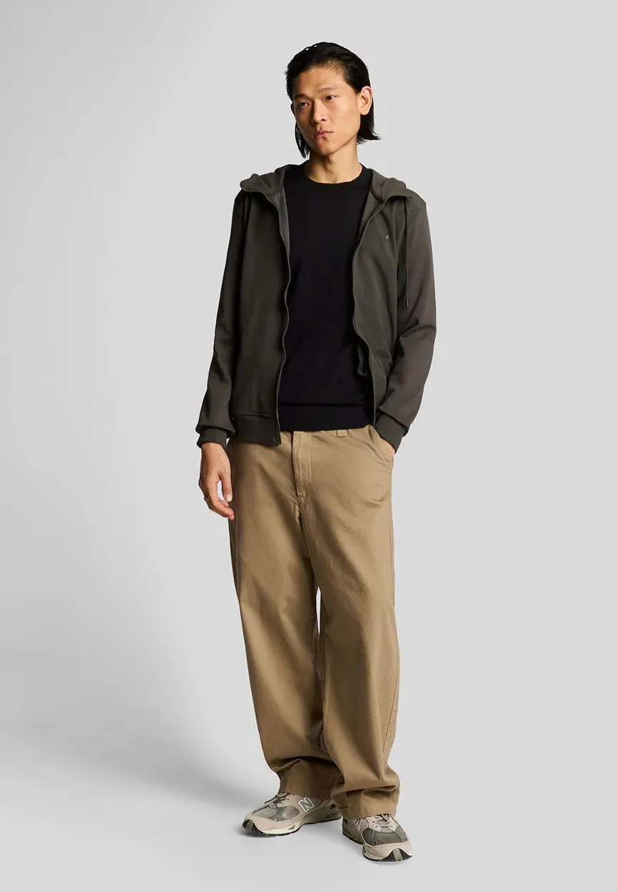 Lyle & Scott - Tonal Superfine Crew Neck Jet Black - Sweater