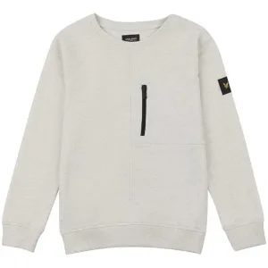 Lyle & Scott Zip Pocket Sweat Light Grey Marl