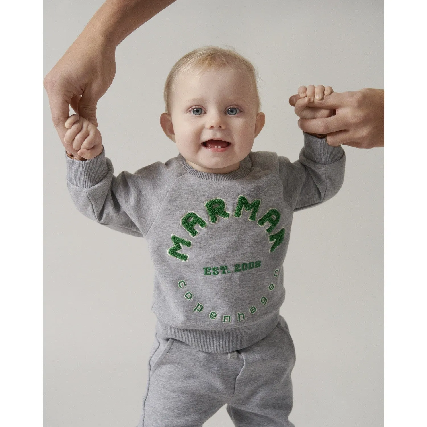 MarMar Double Jersey Green Logo Theos B Sweatshirt