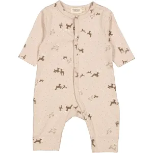 MarMar Modal Smooth Print Reindeer Ruka Onesie