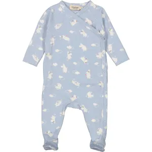 MarMar New Born Modal Smooth Print Blue Moomin Rubello Romper