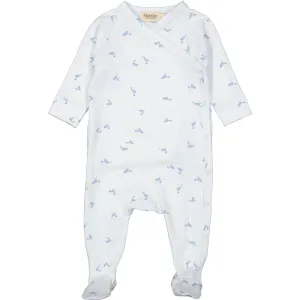 MarMar New Born Modal Smooth Print Dolphin Rubello Romper
