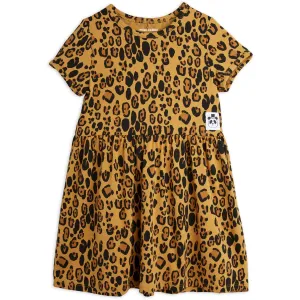 Mini Rodini Beige Basic Leopard Dress Tencel