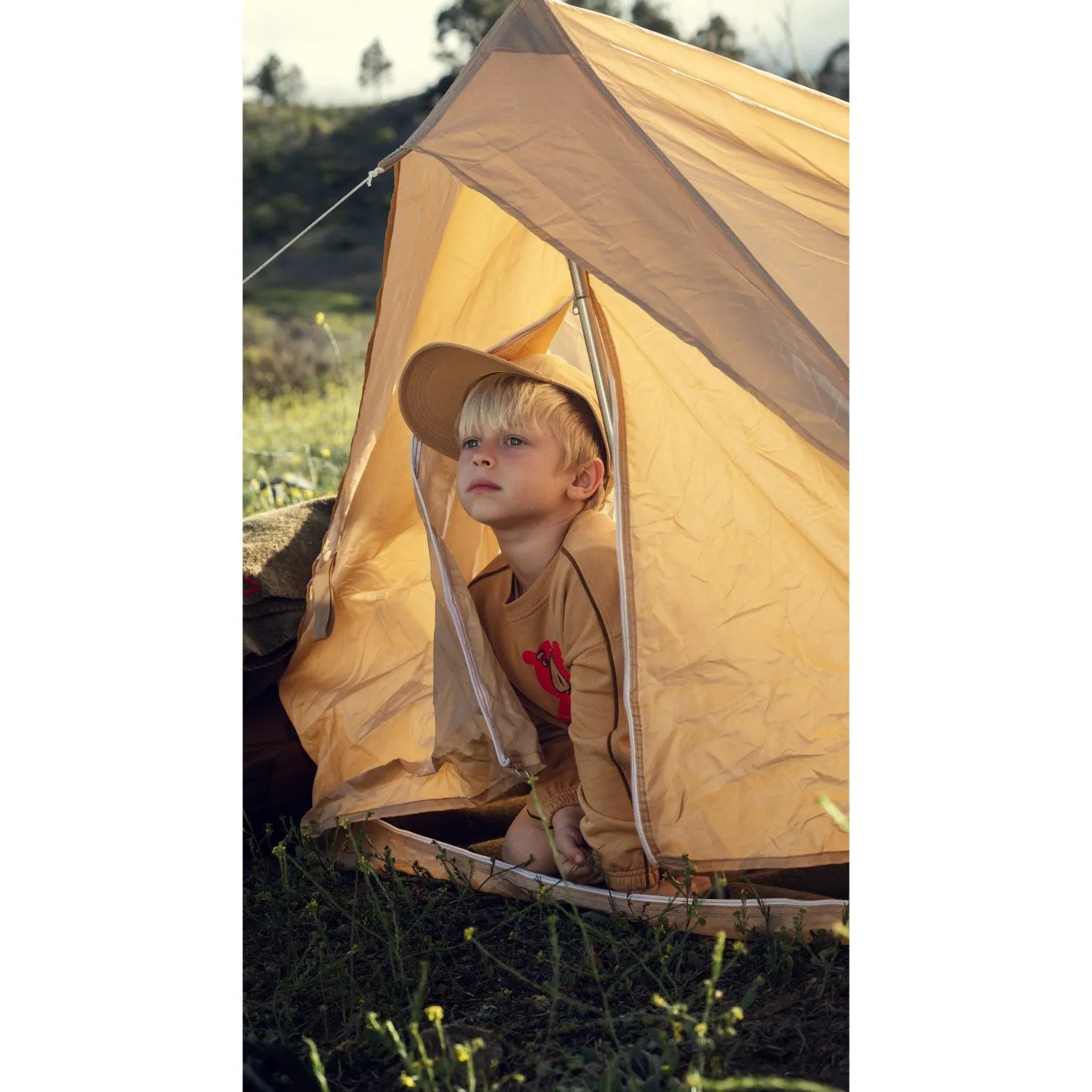 Mini Rodini Beige Camp Rodini Sp Sweatshirt