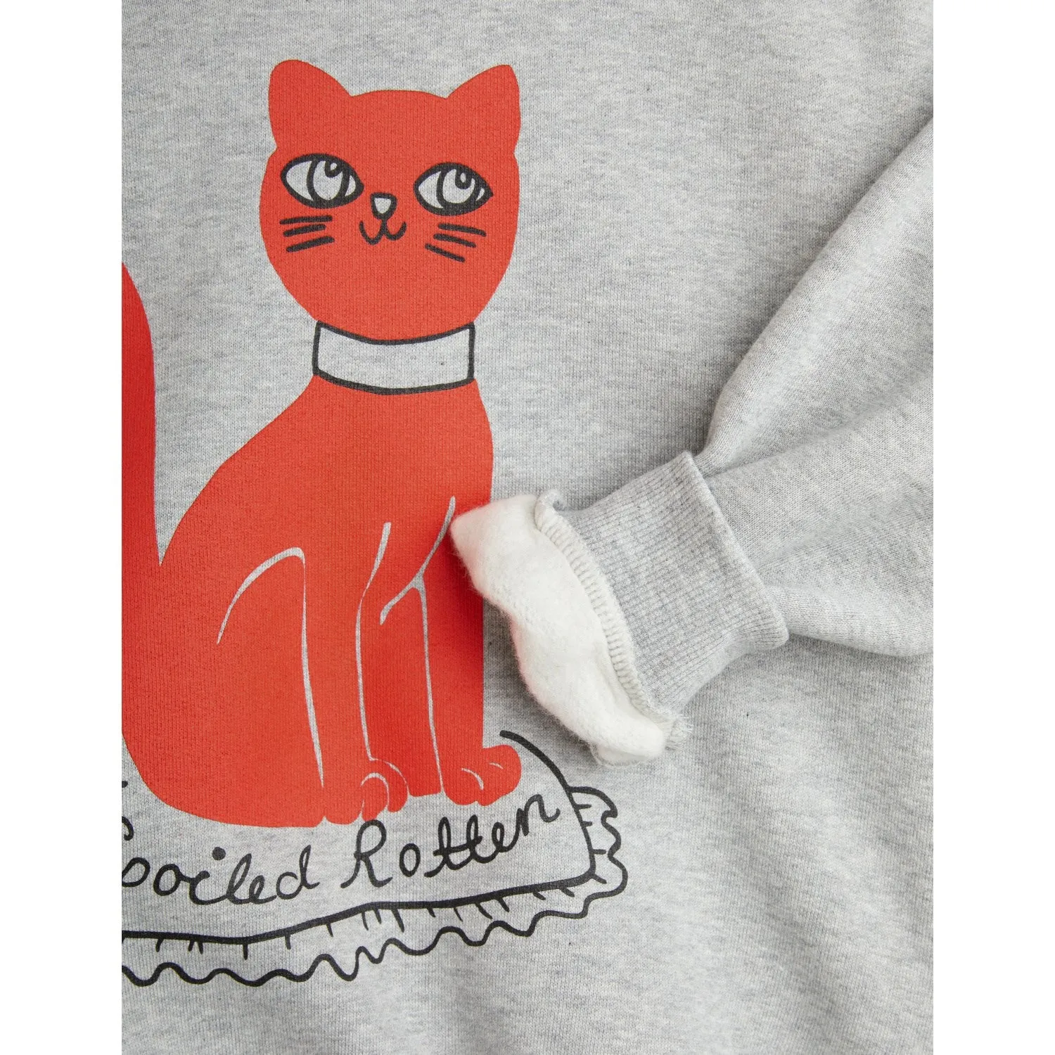 Mini Rodini Grey Melange Cat Sp Sweatshirt