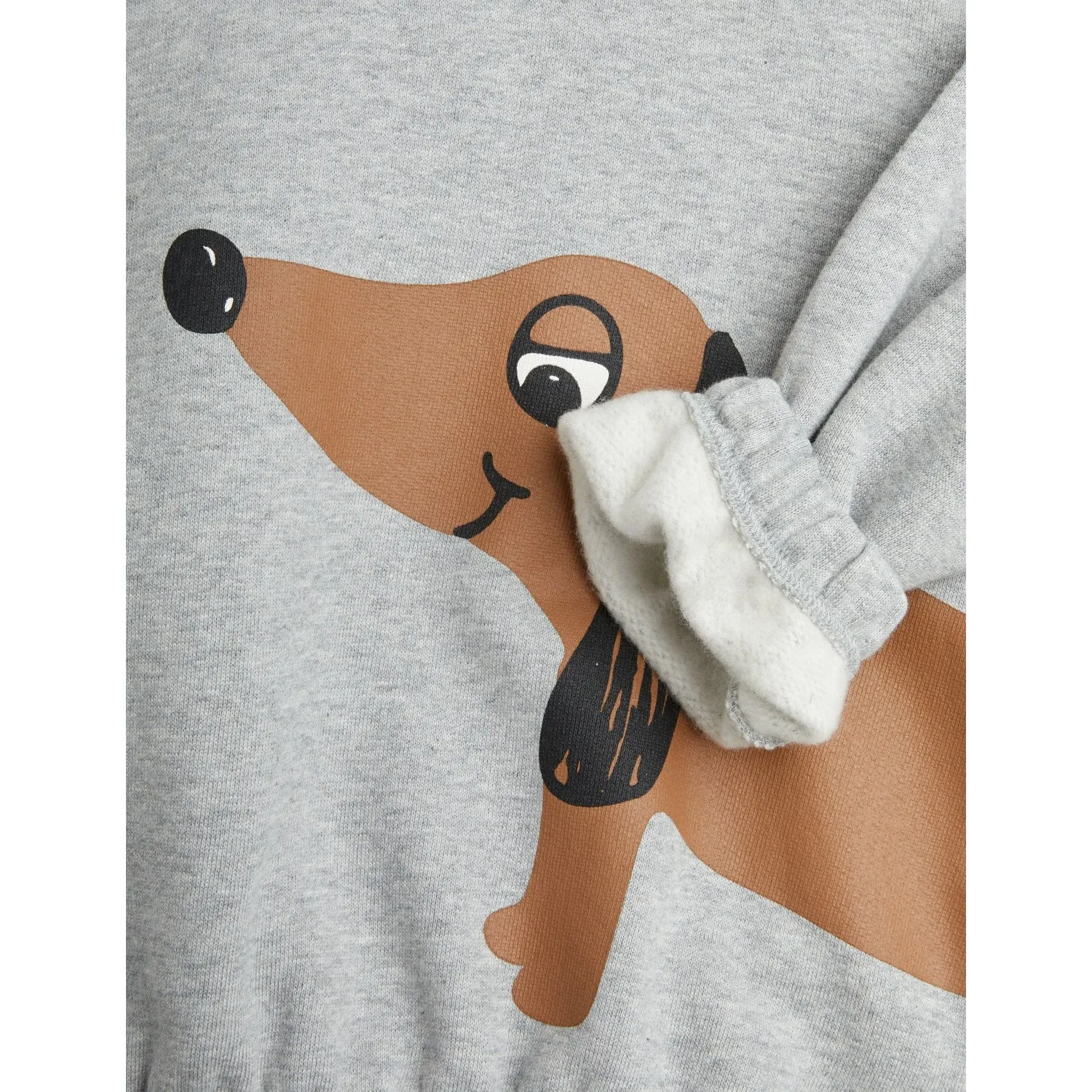 Mini Rodini Grey Melange Dog Sp Sweatshirt