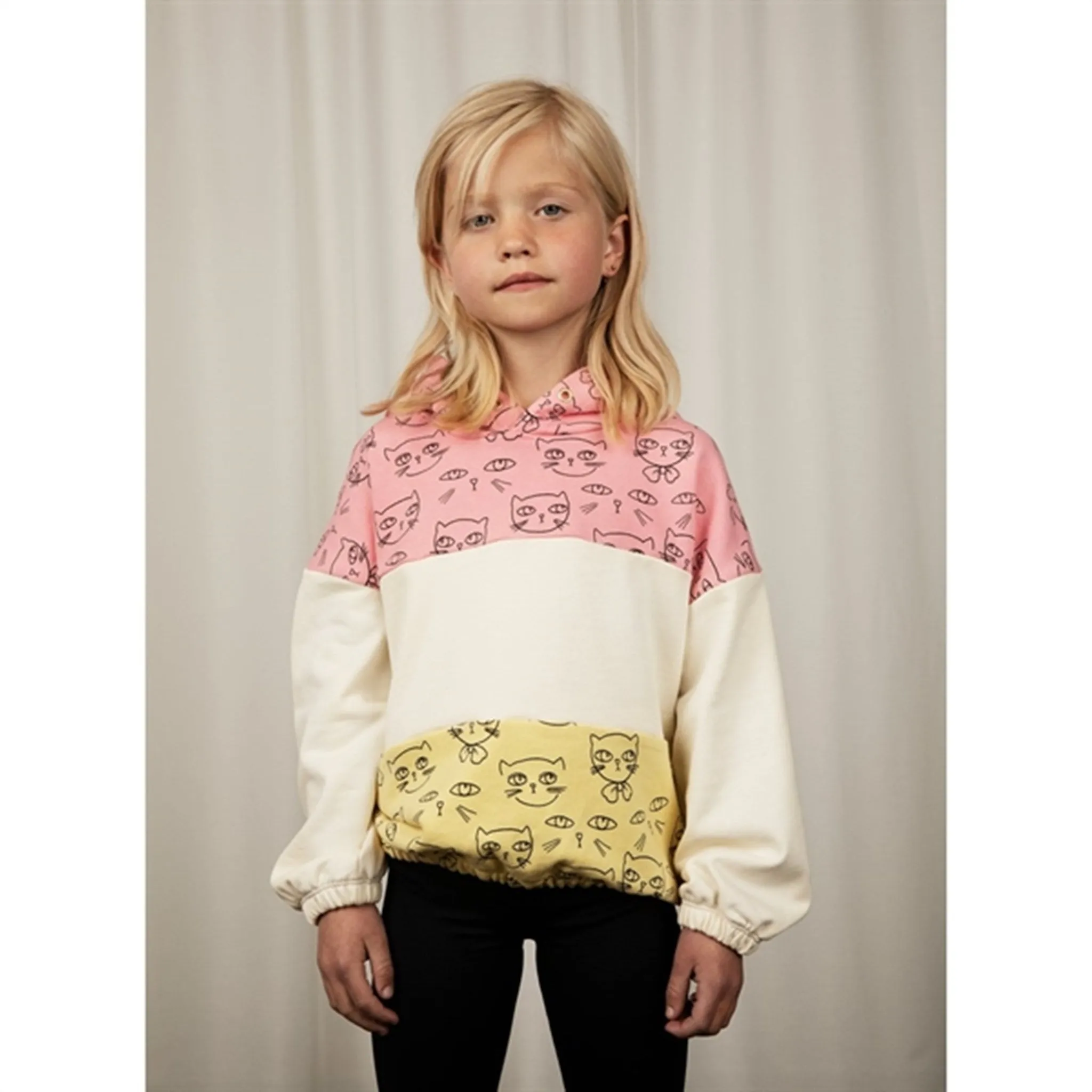 Mini Rodini Pink Cathlethes Aop Hoodie Sweat