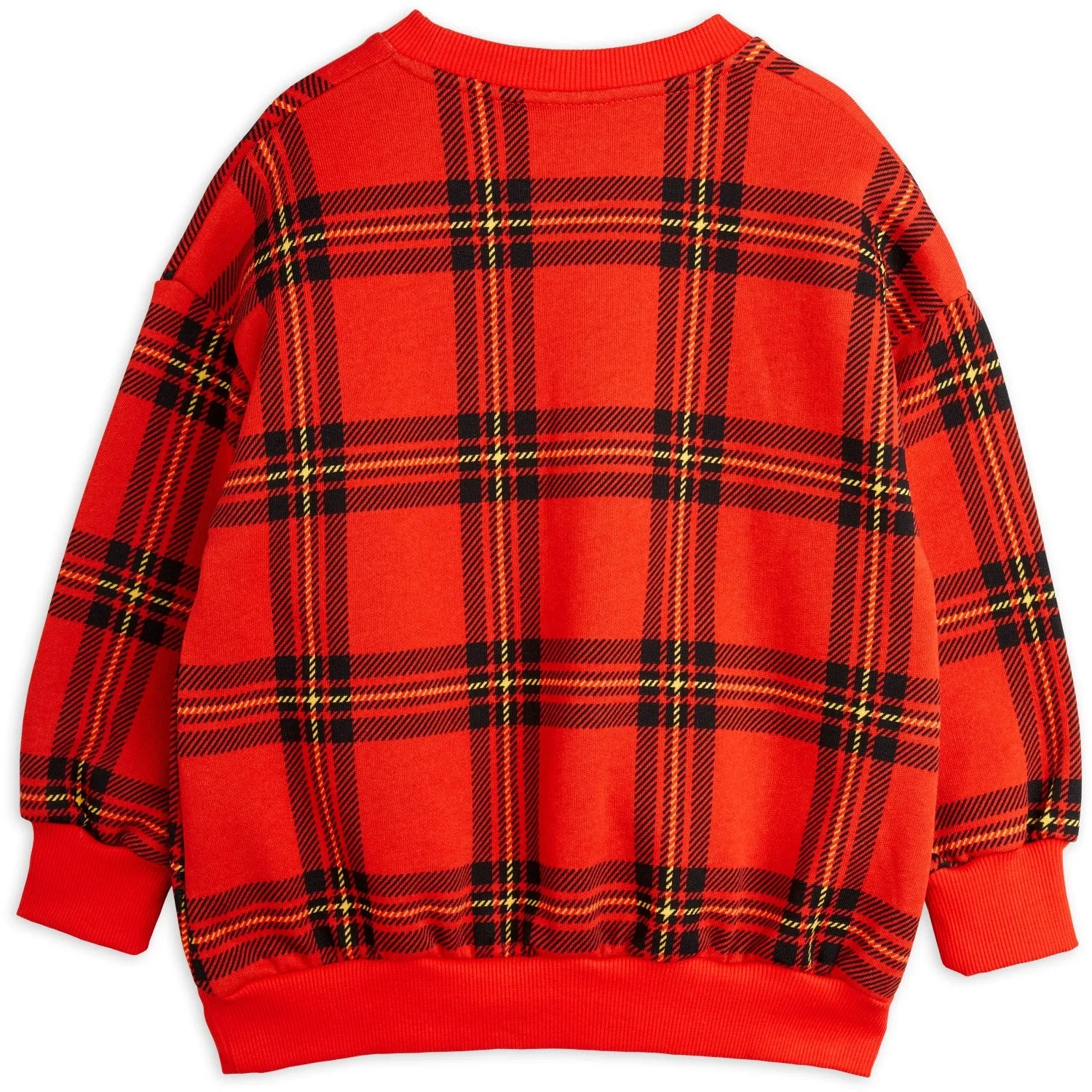 Mini Rodini Red Check Aop Sweatshirt