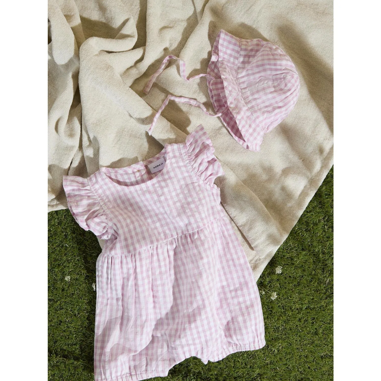 Name It Cameo Pink Halmi Summer Suit
