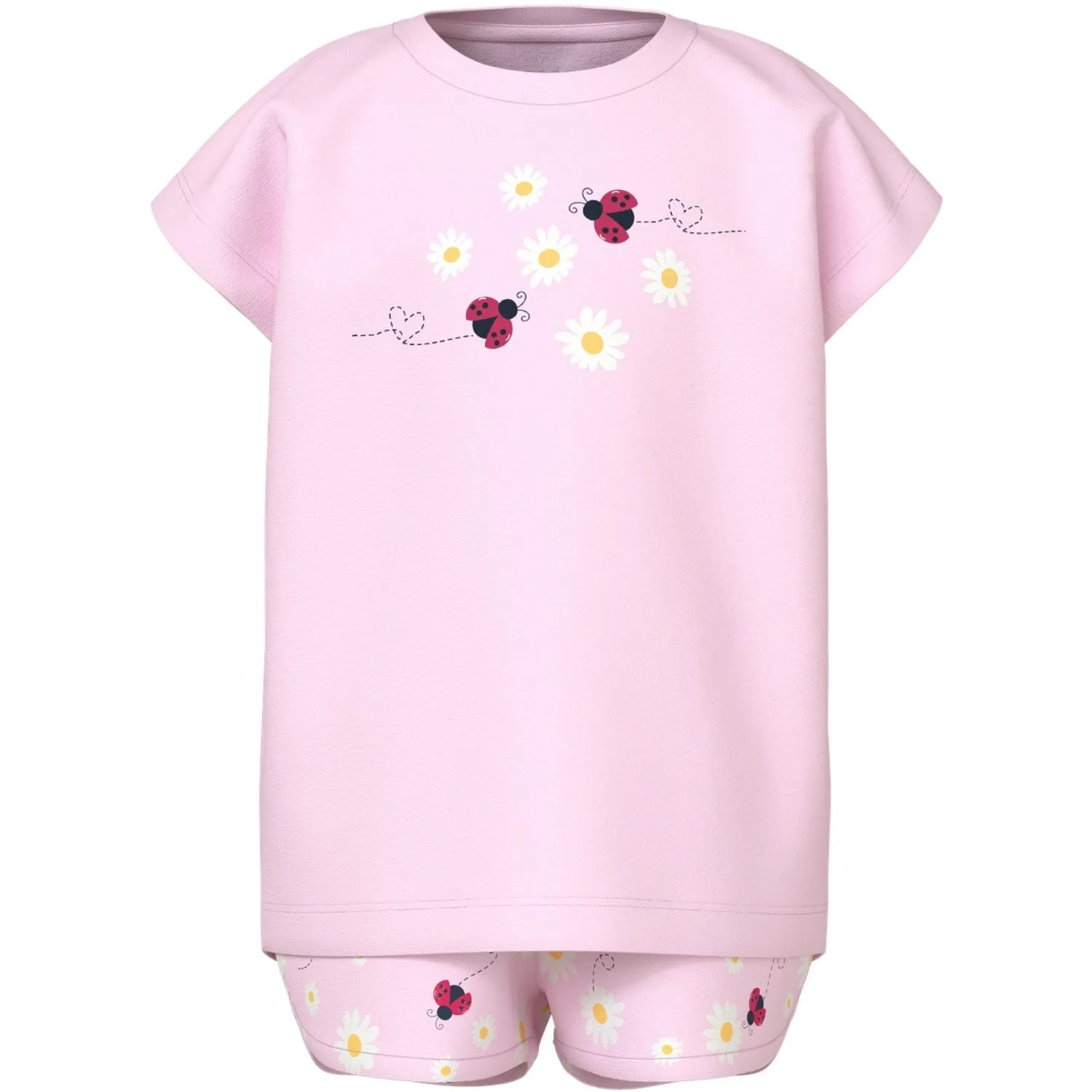 Name It Festival Bloom Ladybug Vigea Shorts Set