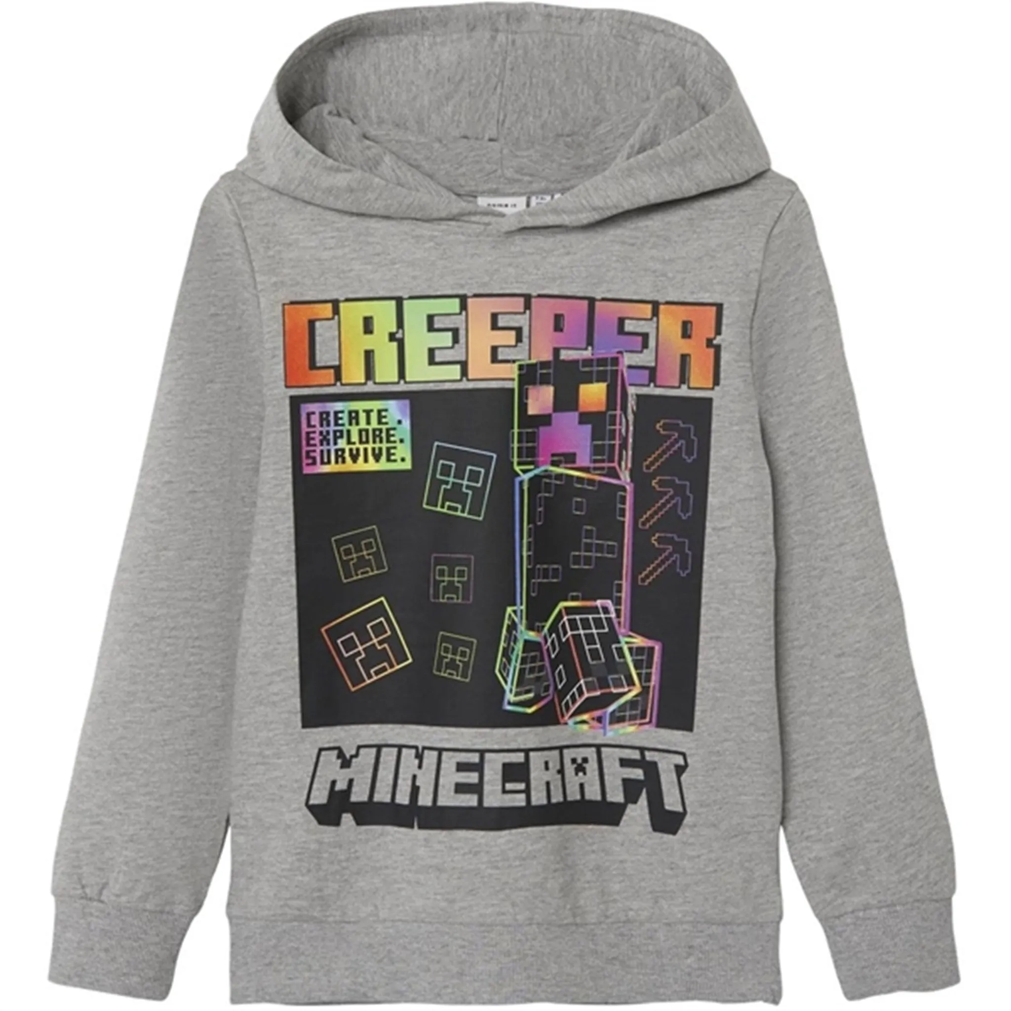 Name it Grey Melange Jiz Minecraft Sweatshirt