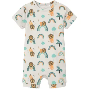 Name It Jet Stream Lions And Rainbows Vroels Sunsuit
