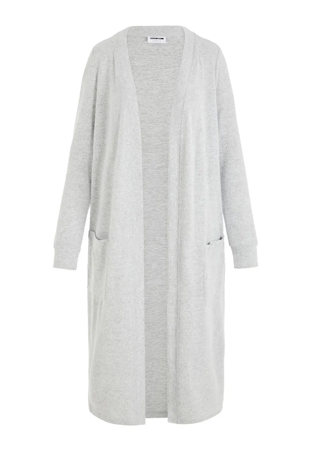 Noisy May - City L/S Long Light Grey Melange - Cardigan