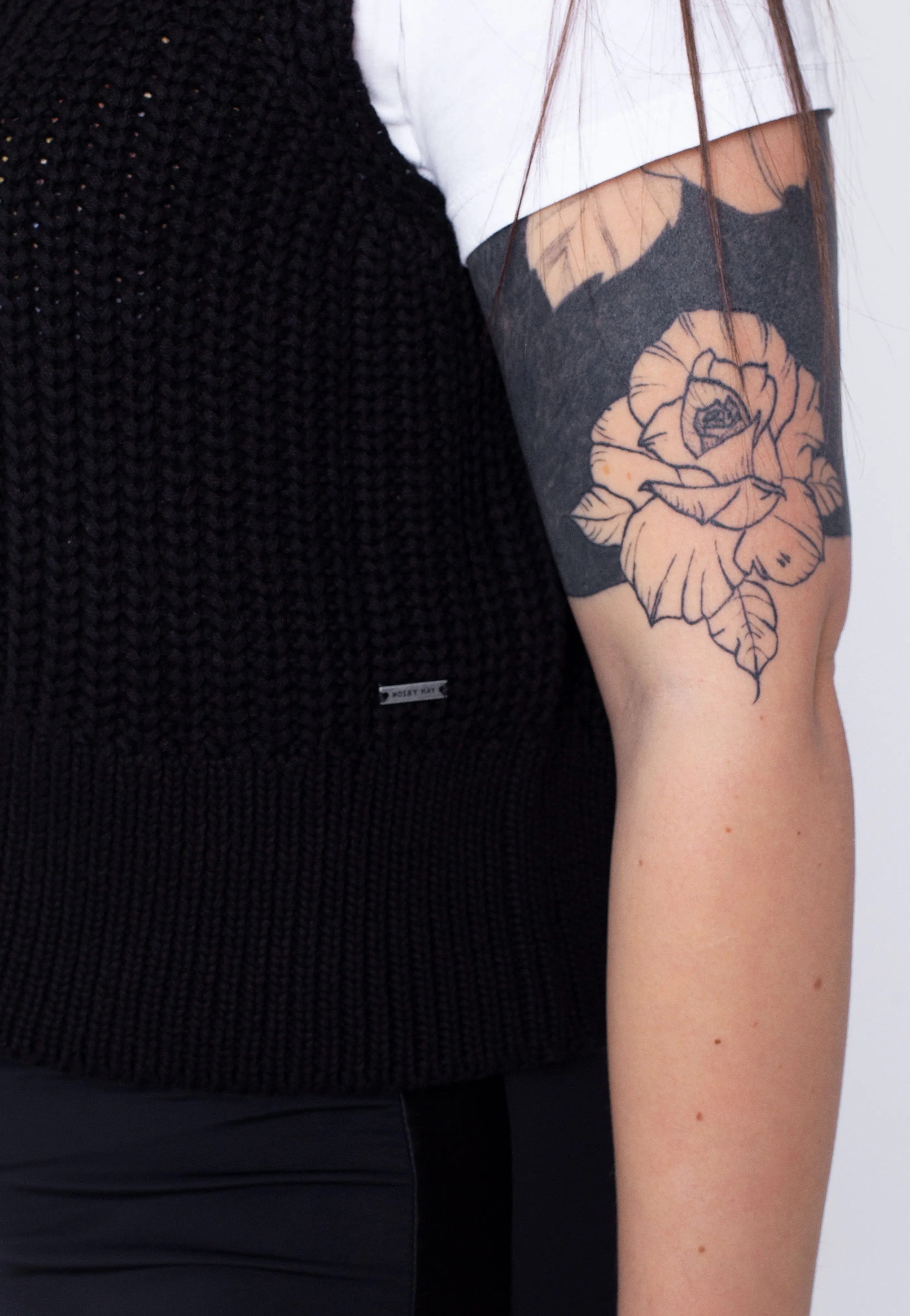 Noisy May - Lucia Zip Knit Black - Pullover
