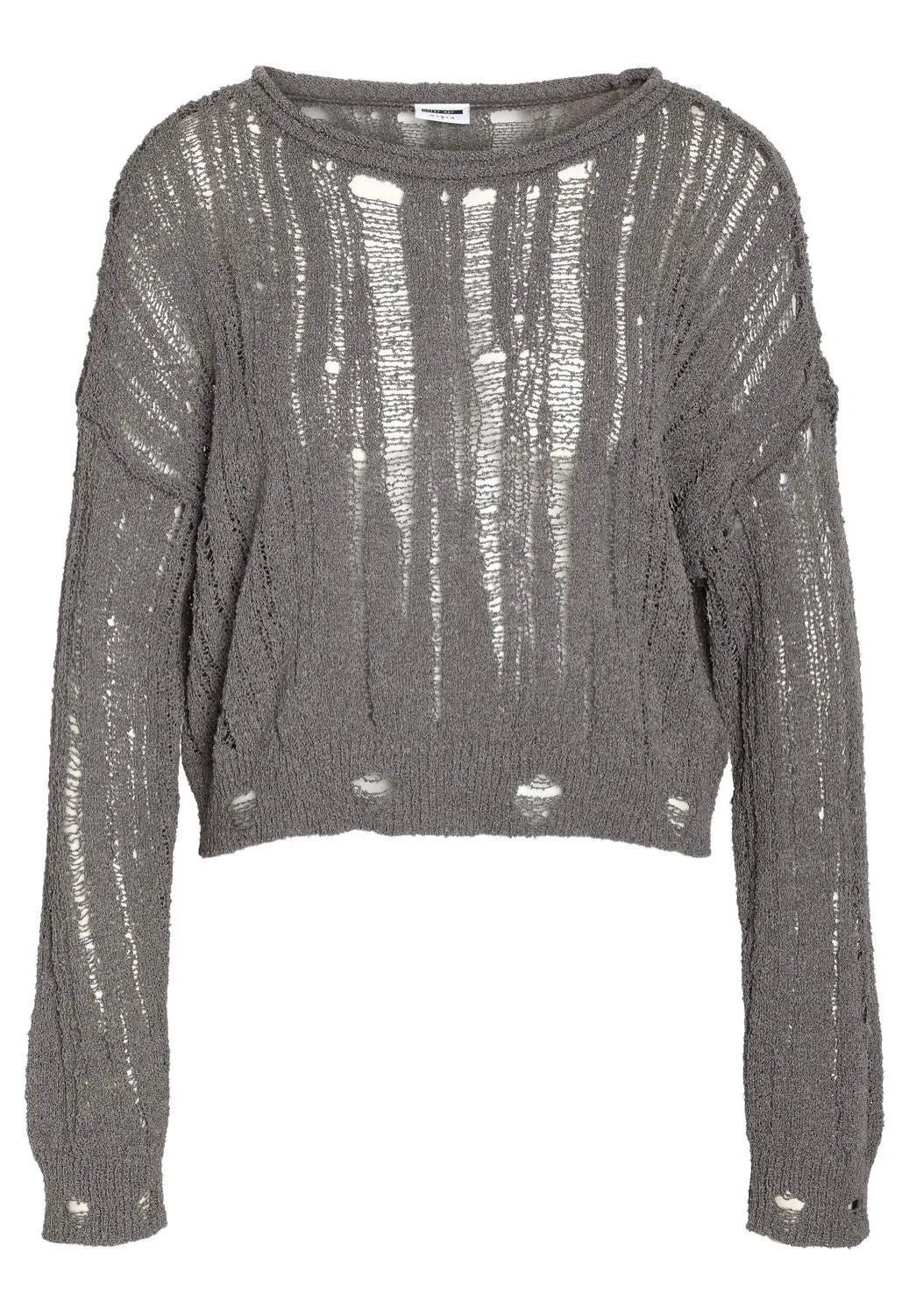 Noisy May - Mary O Neck Charcoal Gray - Pullover