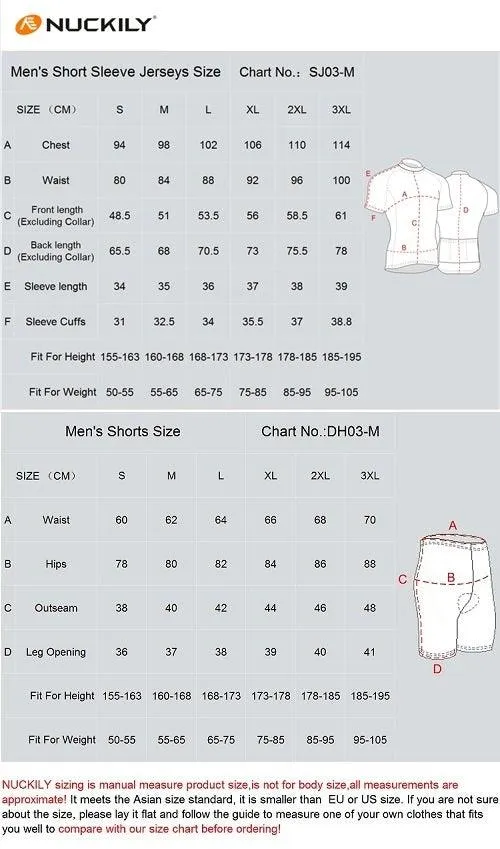 Nuckily NJ500-NS355 Jersey and Shorts Set