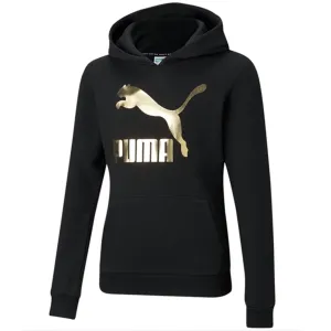 Puma Logo Hoodie Black Foil