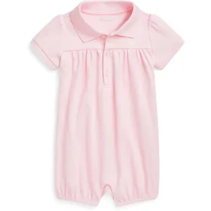 Ralph Lauren Baby Bath Pink W/ Nevis Bubble Shortall