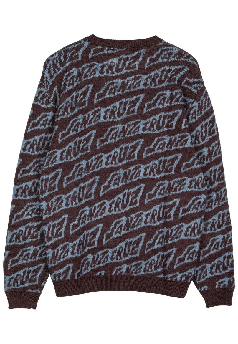 Santa Cruz - Creep Repeat Knit Blackcurrant - Pullover