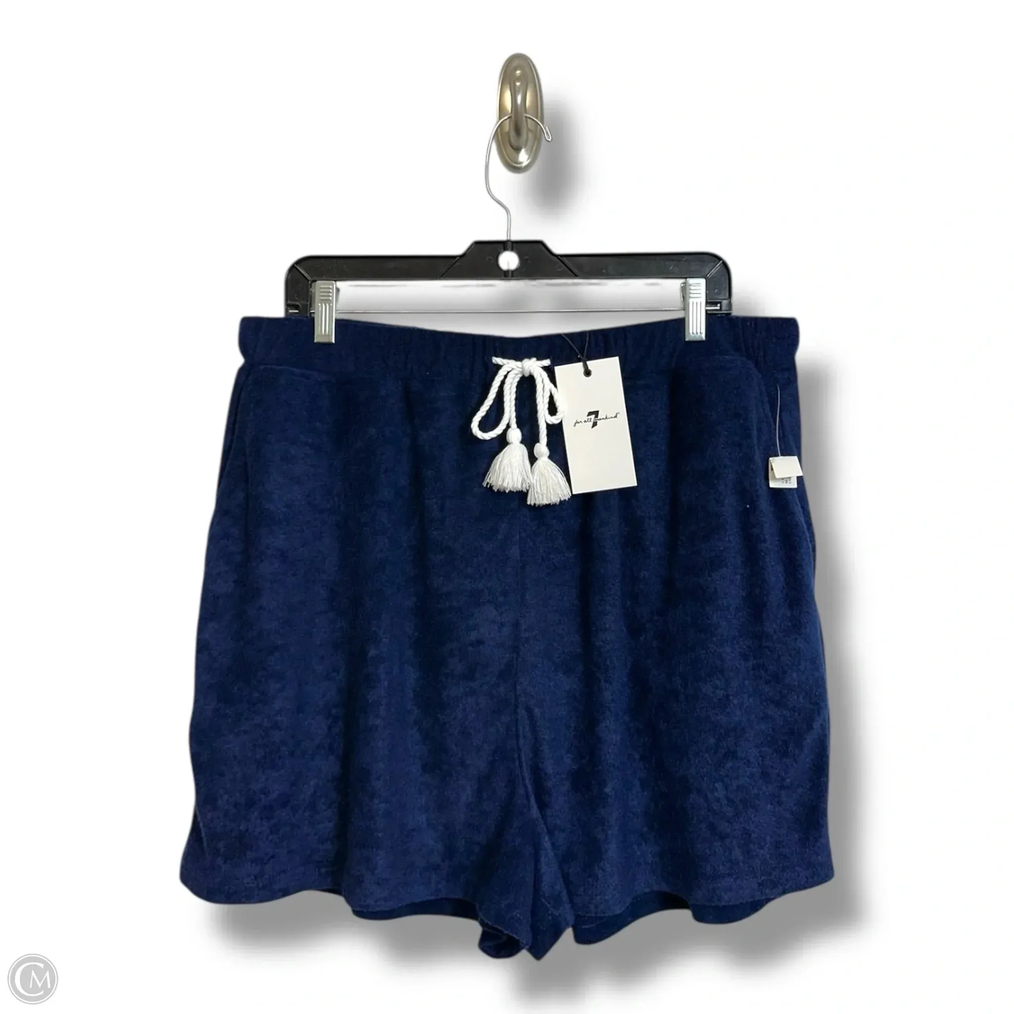 Shorts & top Set By 7 For All Mankind In Black & White, Size: Xl