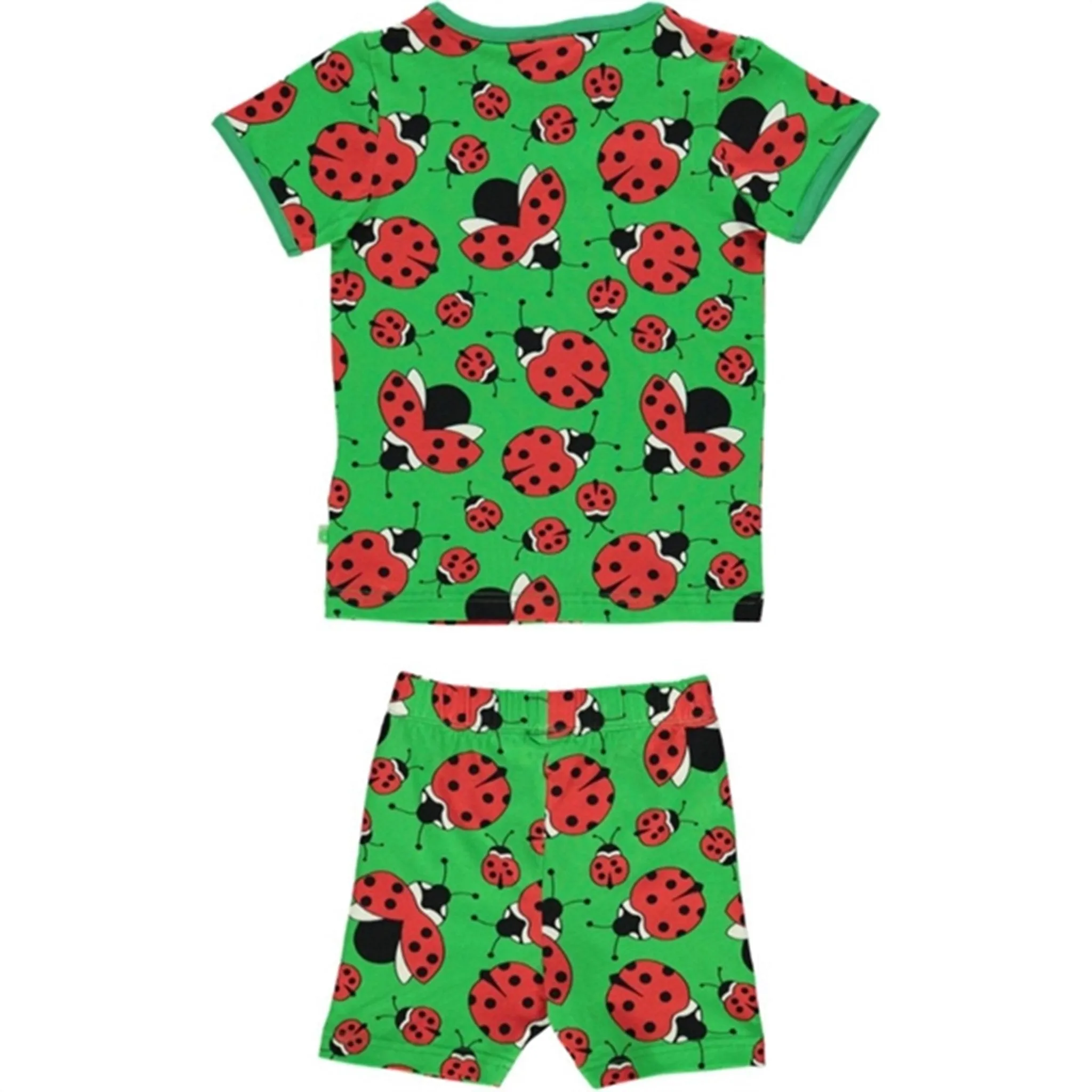 Smfolk Green Ladybird T-shirt & Shorts Set