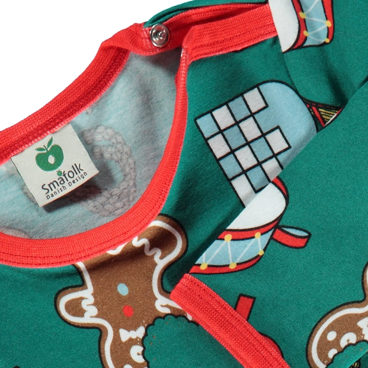 Smfolk Petroleum Green Longrmet Jumpsuit With Christmas Decorations