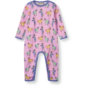 Smfolk Pink Lavender Langrmet Full suit With Enhjrninger