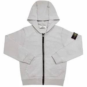 Stone Island Junior Sweatshirt w. Zipper Grey Melange