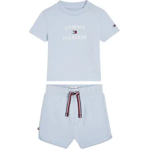 Tommy Hilfiger Baby Th Logo Shorts Set Breezy Blue