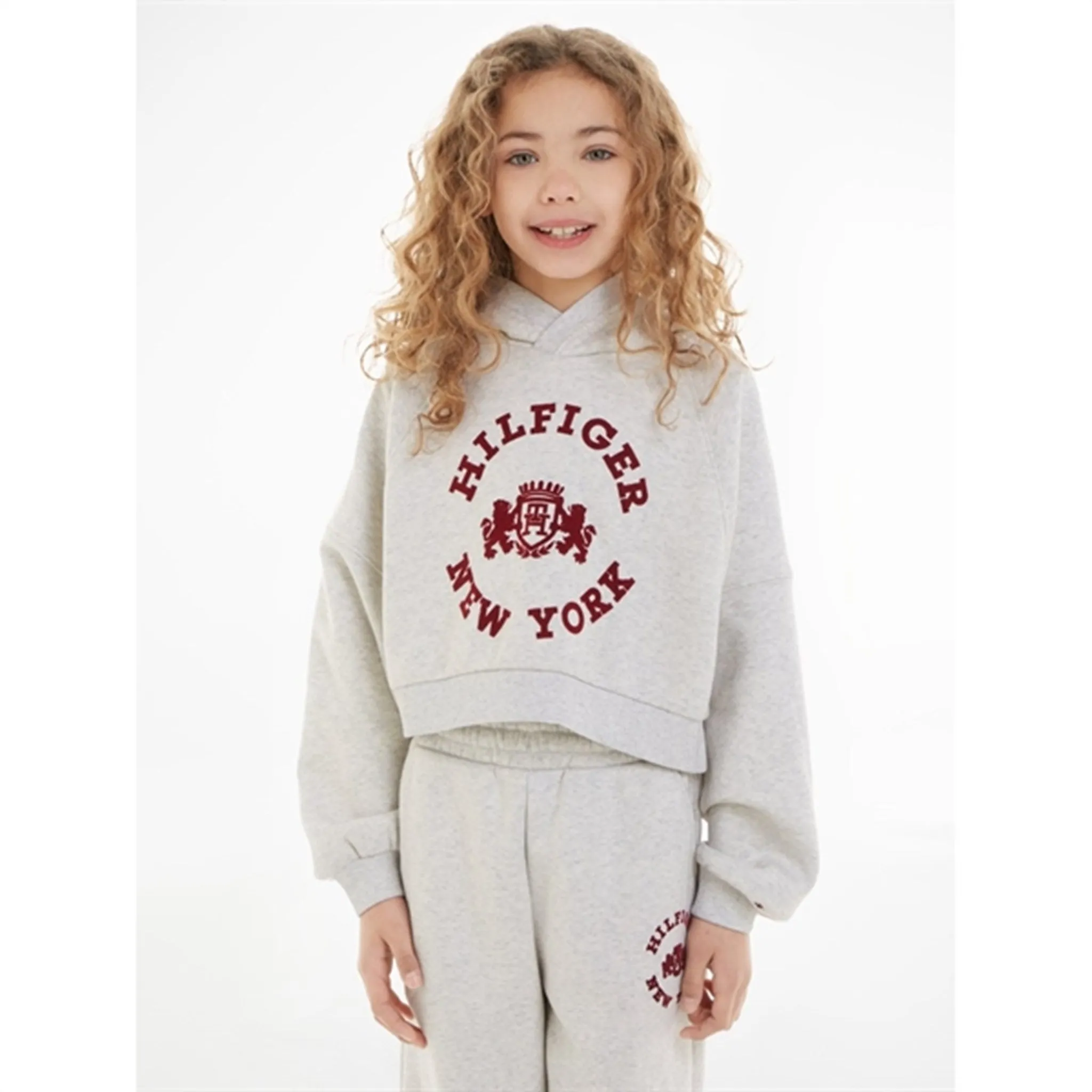 Tommy Hilfiger Crest Hoodie New Light Grey Heather