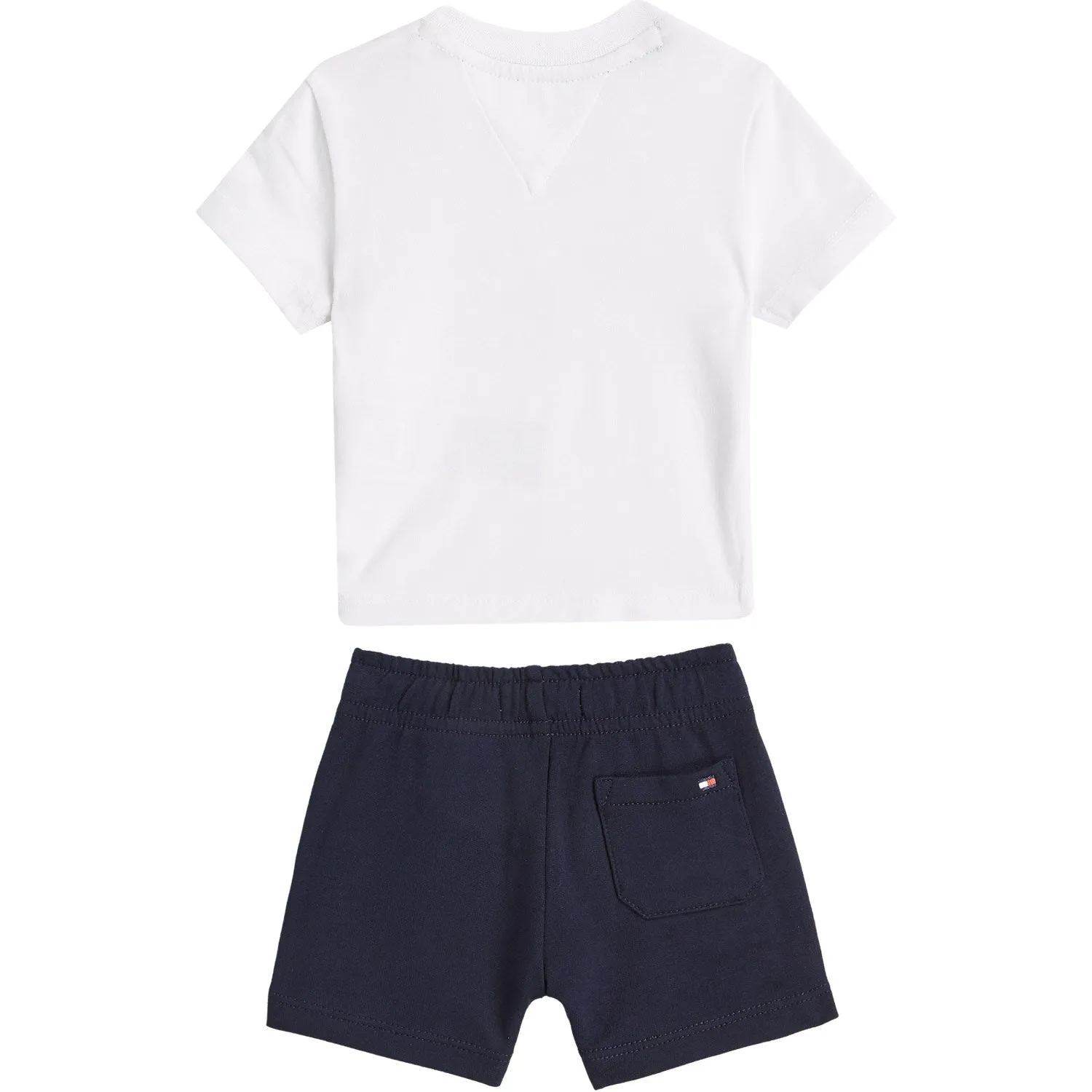Tommy Hilfiger Dark Night Navy Monotype Tee And Short Set