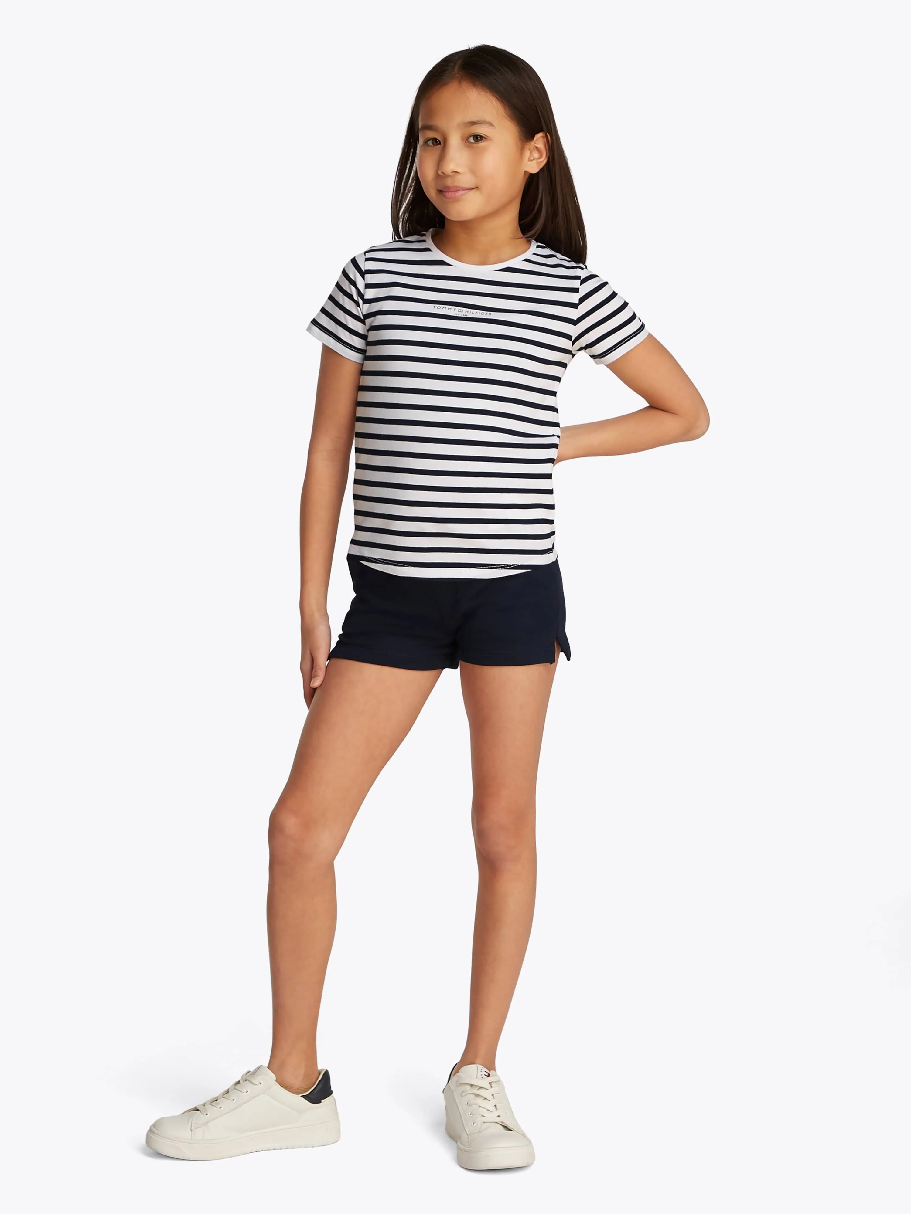 Tommy Hilfiger Girls Mini Corp T-Shirt and Shorts Set in Navy