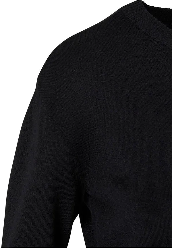 Urban Classics - Ladies Knitted Roundneck Black - Pullover